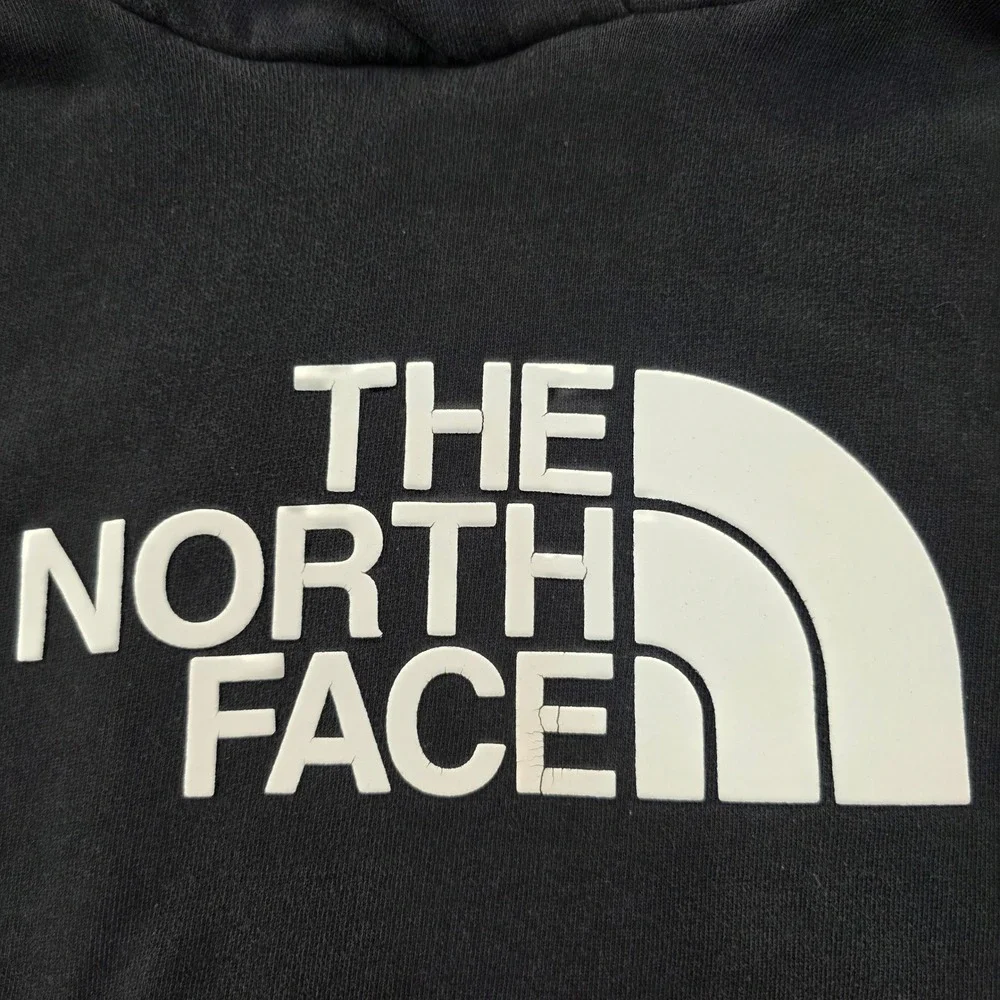 Vintage The North‎ Face Mens Hoodie XL Gray Pullover Logo Pocket Sweatshirt